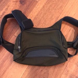 Authentic Mui Mui mini backpack in Olive green.